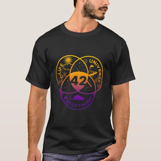 Camiseta La Respuesta Al Universo De La Vida Y Todo (Anverso)