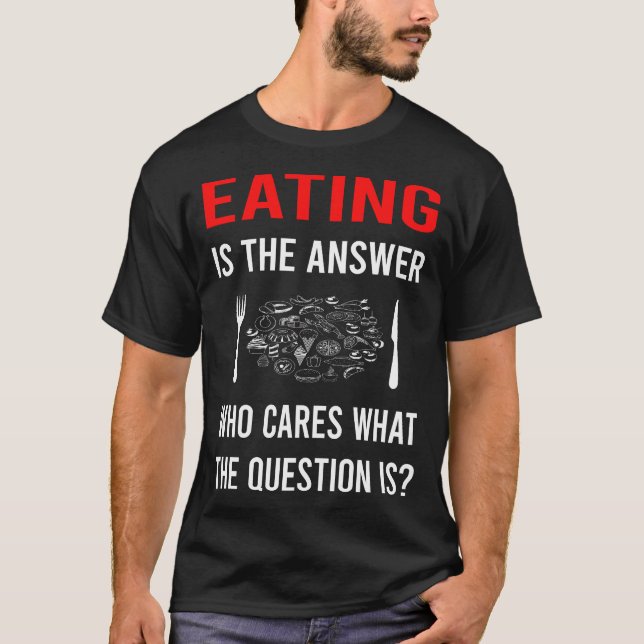 Camiseta La respuesta Comer (Anverso)