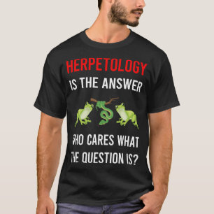 Camiseta La Respuesta Herpetología Herping Herp