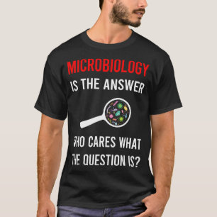 Camiseta La respuesta Microbiología Microbiólogo