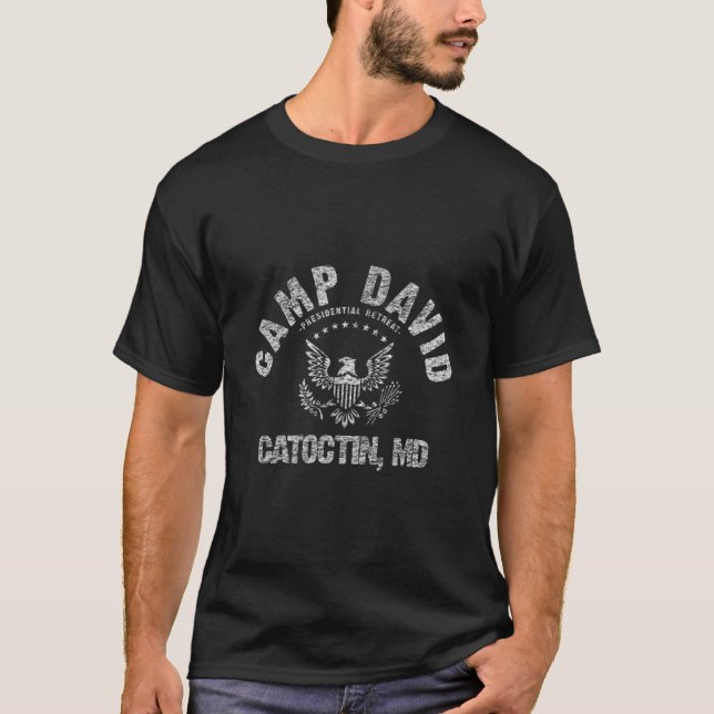 Camiseta La retirada presidencial de Camp David está muy af (Anverso)