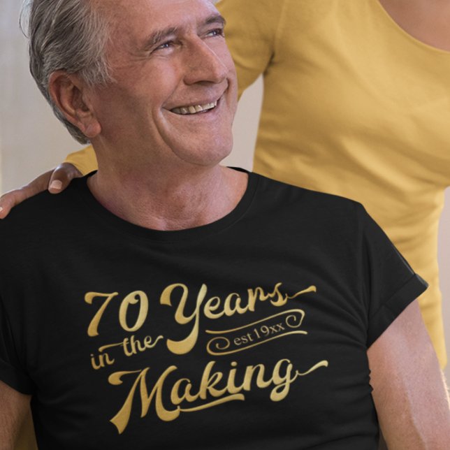 Camiseta La retro 70 cumpleaños 70 años en proceso (Subido por el creador)