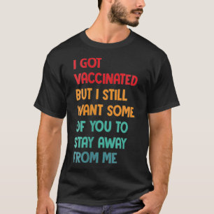 Camiseta La Retro De La Distancia Social De La Vacuna Femen