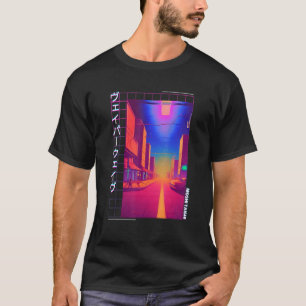 Camiseta La retro de la ola de vaporolas japonesa de los añ