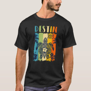 Camiseta La retro de la tortuga marina destin vacaciones fa
