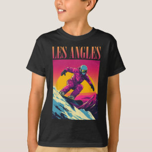 Camiseta La retro de nieve de los ángulos