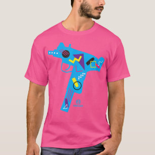 Camiseta La Retroonda De Guns Dot Com Uzi 80