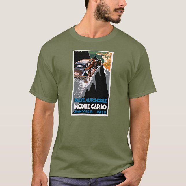 Camiseta La reunión auto 1930 de Monte Carlo (Anverso)