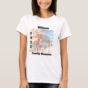 Camiseta La Reunión Familiar Faded Photo Vintage Palms Keep