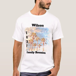Camiseta La Reunión Familiar Faded Photo Vintage Palms Keep