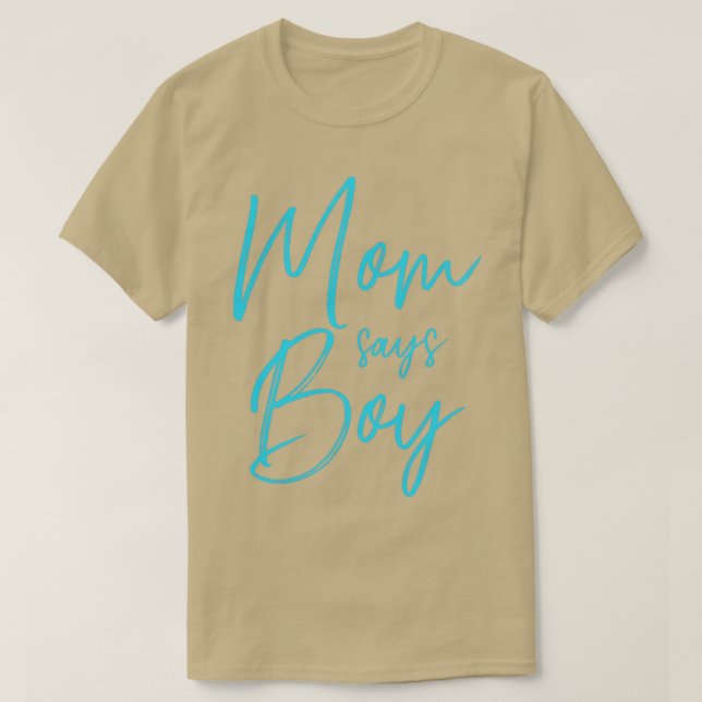 Camiseta La revelación de género de la madre dice que el ni (Diseño del anverso)