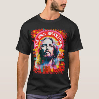 Camiseta La Revolución de Jesús 2.0 Cristiano Psicodélico
