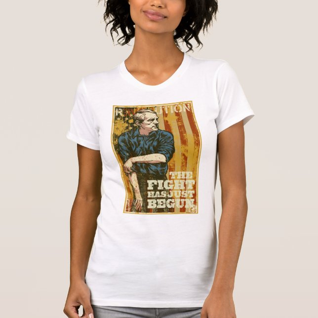 Camiseta La revolución de Ron Paul acaba de comenzar la (Anverso)