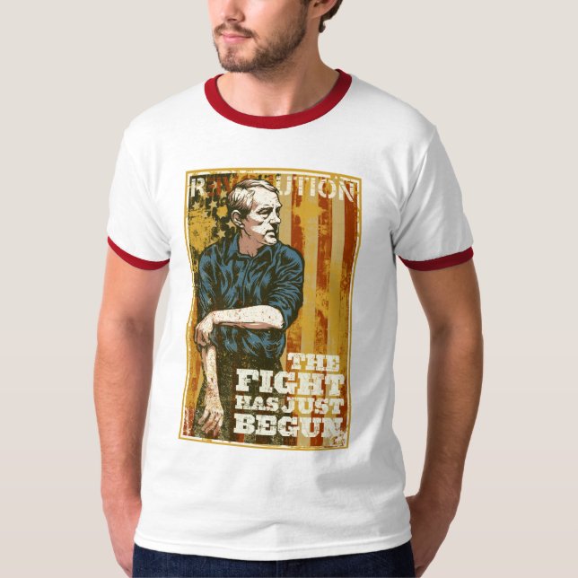 Camiseta La revolución de Ron Paul acaba de comenzar la (Anverso)