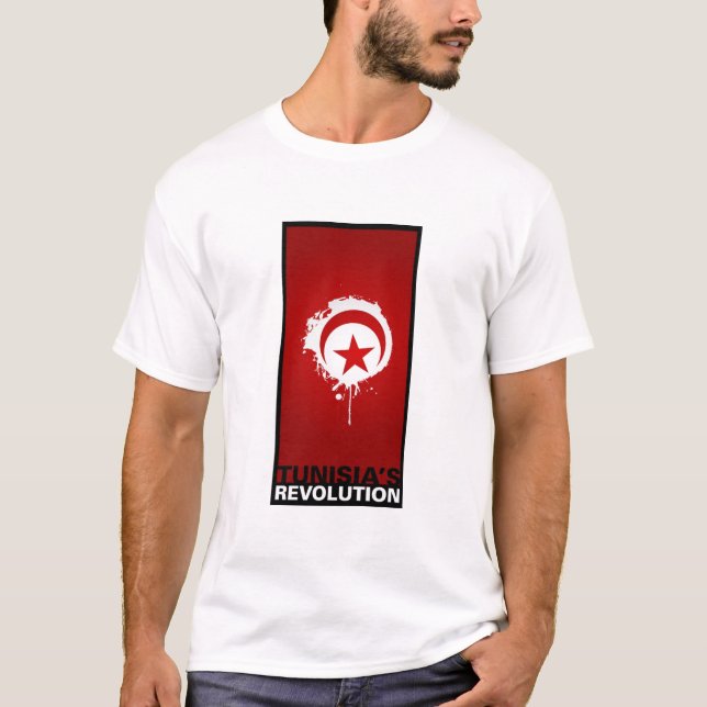 Camiseta La "revolución de Túnez " (Anverso)