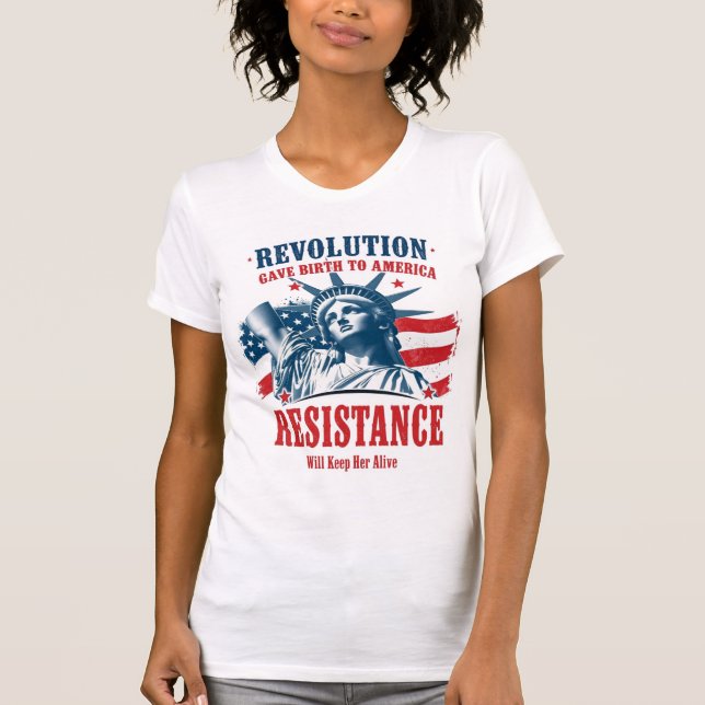 Camiseta La Revolución Dio Nacimiento a América (Anverso)