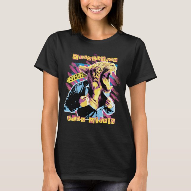 Camiseta La revolución empieza desde dentro del tigre al gr (Anverso)