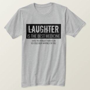 Camiseta La risa es la mejor motivación divertida de la med