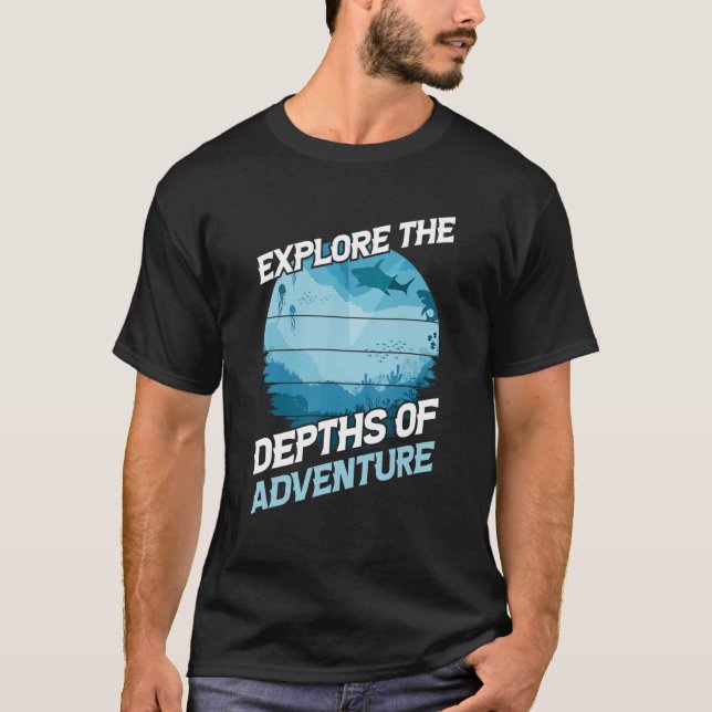 Camiseta La Riviera Maya explora las profundidades de Adven (Anverso)