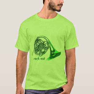 Camiseta La roca del cuerno hacia fuera junta con te