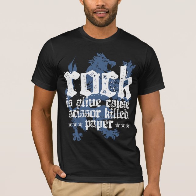 Camiseta la roca está viva (Anverso)