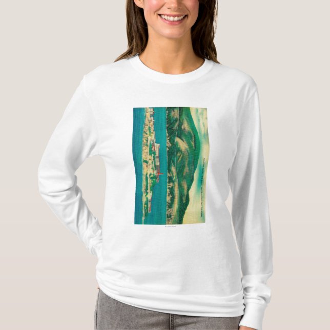 Camiseta La roca, la isla de Alcatraz y el San Francisco (Anverso)
