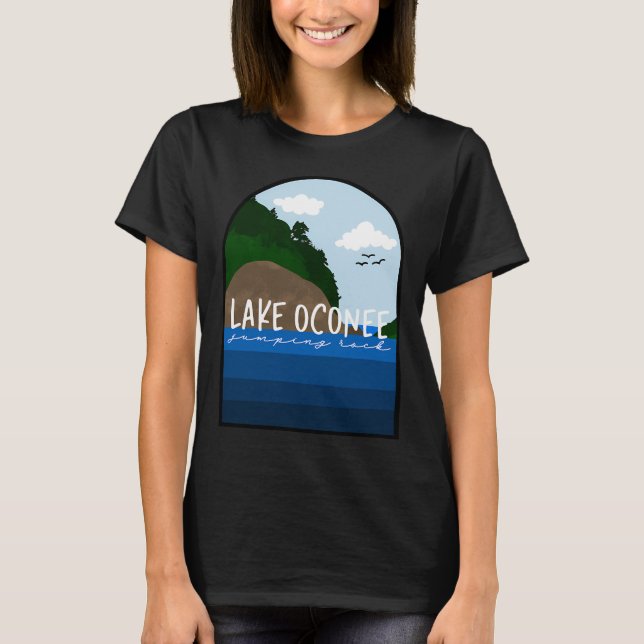 Camiseta La Roca Saltarina del Lago Oconee (Anverso)