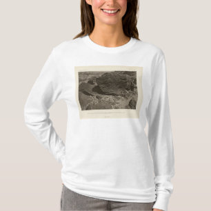 Camiseta La roca talló por la nube de arena baja, lavado