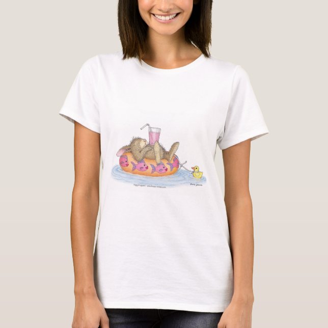 Camiseta La ropa de las mujeres de HappyHoppers® (Anverso)