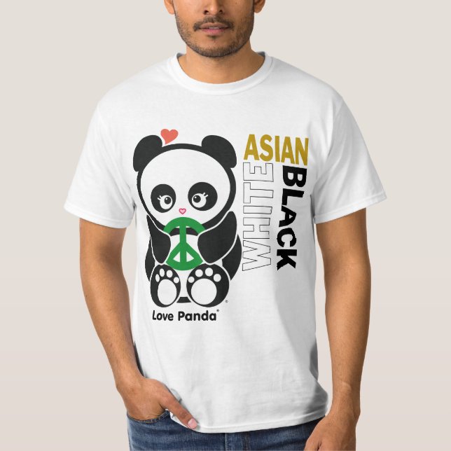 Camiseta La ropa de los hombres del valor de Panda® del (Anverso)