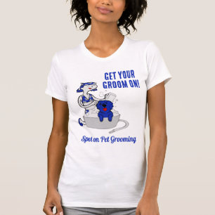 Camiseta La ropa de mascota Groomer es graciosa y consigue