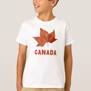 Camiseta La ropa del niño de la hoja de arce de Canadá