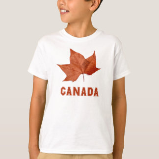Camiseta La ropa del niño de la hoja de arce de Canadá