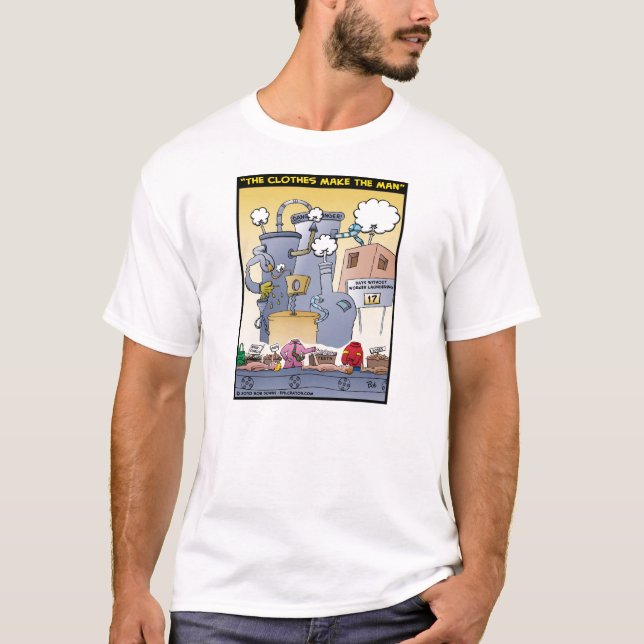 Camiseta "La ropa hace al hombre " (Anverso)