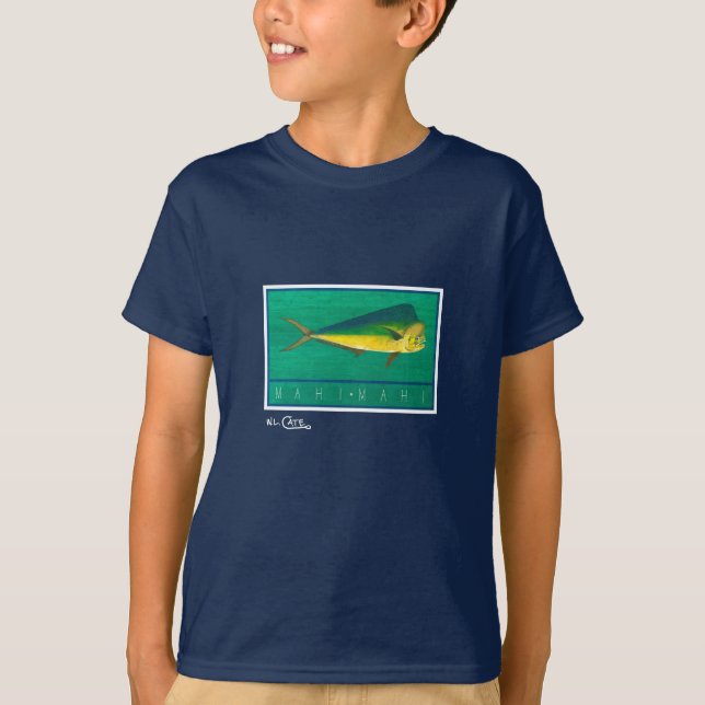 Camiseta La ropa oscura de los niños de Mahi-Mahi (Anverso)