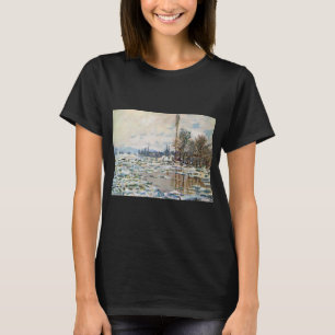 Camiseta La rotura del hielo por Claude Monet