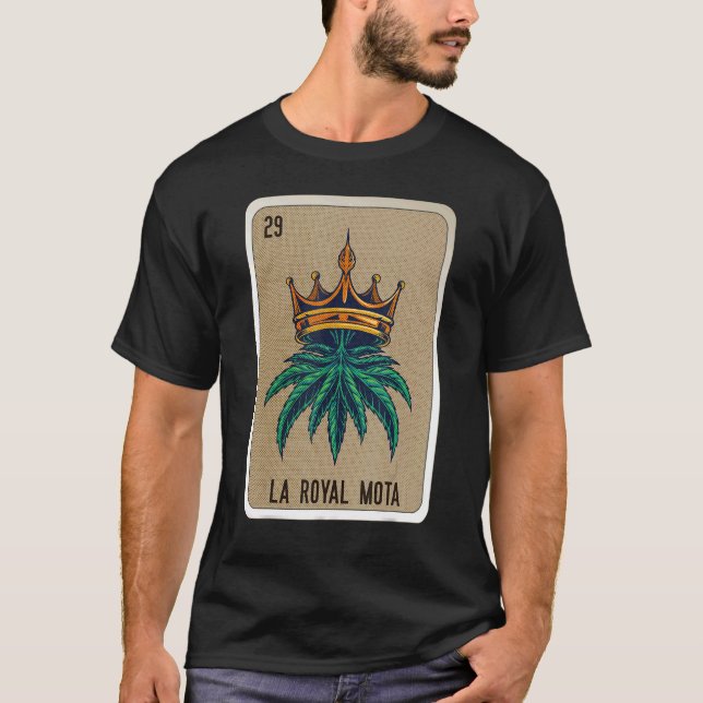 Camiseta La Royal Mota Cargos de Bingo de Lottery Mexicano (Anverso)