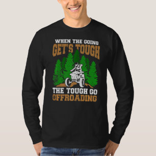 Camiseta La Rueda Dura Que Se Extiende En Bicicleta Cuádrup