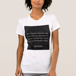 Camiseta La sabiduría de Epictetus: Empoderamiento a través