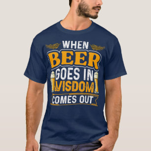 Camiseta La sabiduría de las cervezas sale
