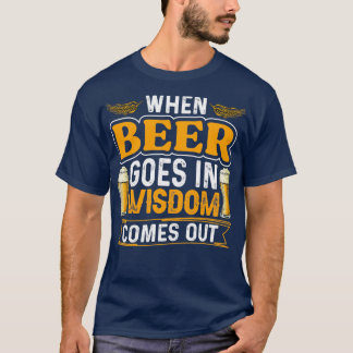 Camiseta La sabiduría de las cervezas sale