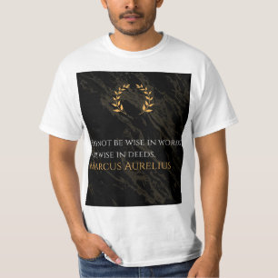 Camiseta La sabiduría de Marco Aurelio: las acciones hablan