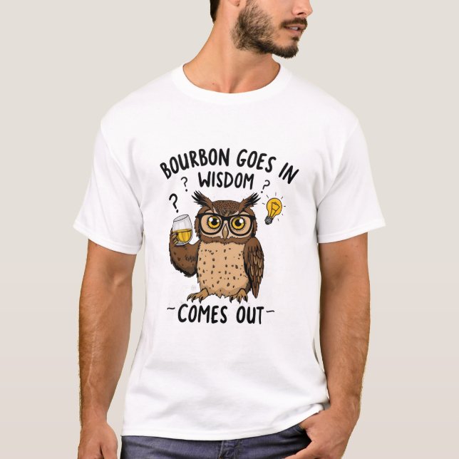 Camiseta La Sabiduría De Scotch Whiskey Sale De Tee (Anverso)