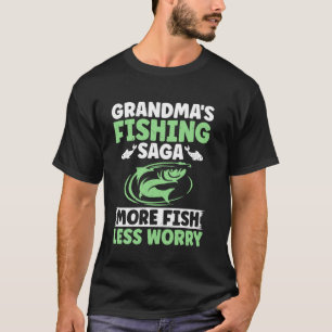 Camiseta La Saga de Pesca de la Abuela Más Peces Menos Preo