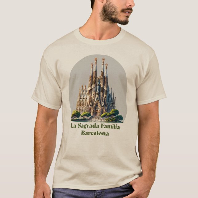 Camiseta La Sagrada Familia Barcelona España (Anverso)
