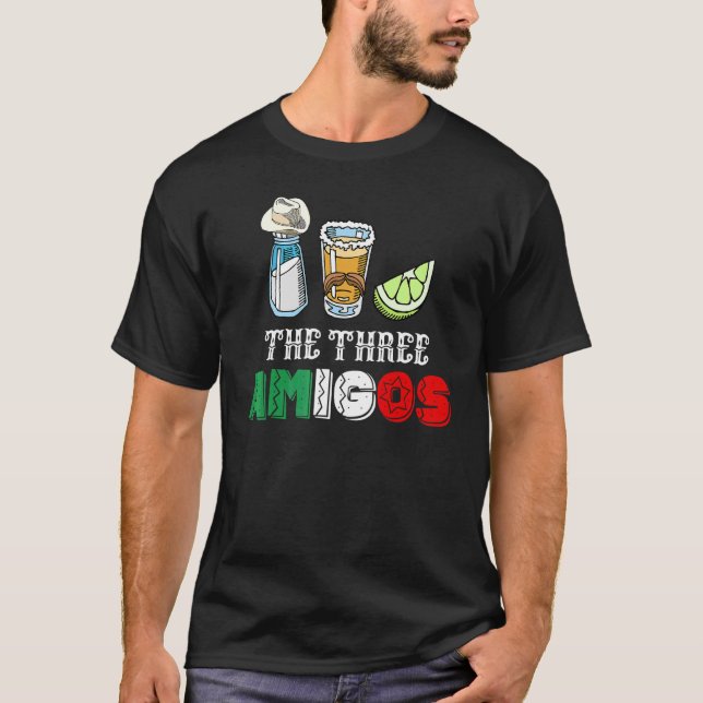 Camiseta La Sal De Tres Amigos Tequila Y Lime Cinco De M (Anverso)