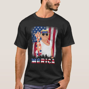 Camiseta La sal de Trump Merica Espolvorea la bandera estad