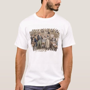 Camiseta La sala de Cribb: Tom que introduce Jerry y la