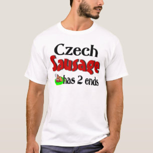 Camiseta La salchicha checa tiene 2 extremos
