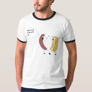 Camiseta la salchicha de Francfort franca